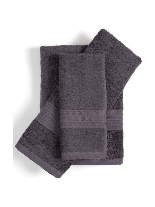 Silk Fashion Hand Towel Opal 40x60cm Dark Grey 500gr/m²