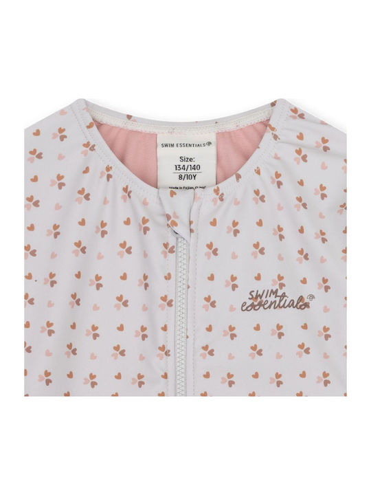 Swim Essentials Παιδικό Μαγιό Ολόσωμο με Μακρύ Μανίκι Cozy Hearts
