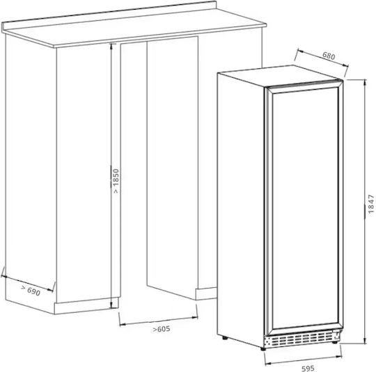 Kommerzielle Weinkühlschrank 415lt