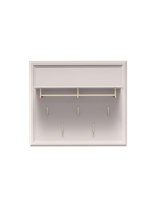Epipla1.gr Wandhalterung Sonfera 121 Metall 5 Haken Beiges 100x25cm