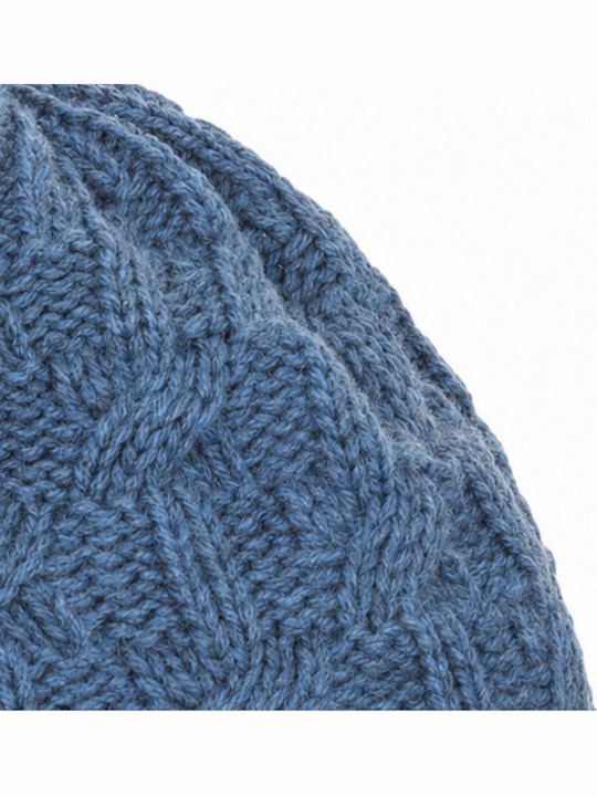 Beanie Women's Knitted Beanie in Blue Color