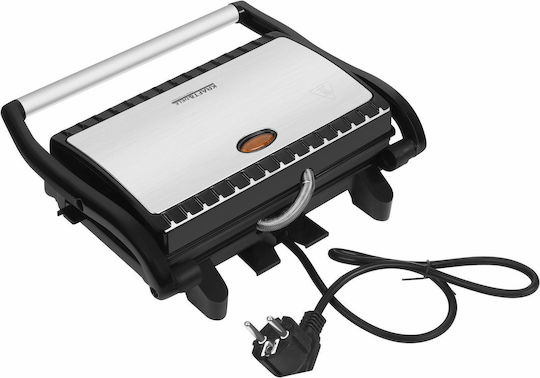 Kraft & Dele Τοστιέρα Γκριλιέρα 2400W Γκρι