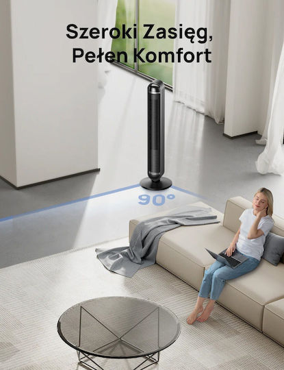 Dreo Dreo Turm Ventilator 35W mit Fernbedienung Schwarze