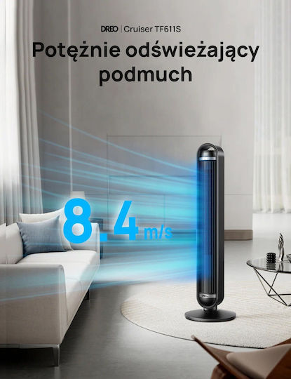 Dreo Dreo Turm Ventilator 35W mit Fernbedienung Schwarze