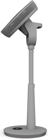 Duux Whisper 3 Стоящ Вентилатор 19W Диаметър 34cm с Дистанционно Сив