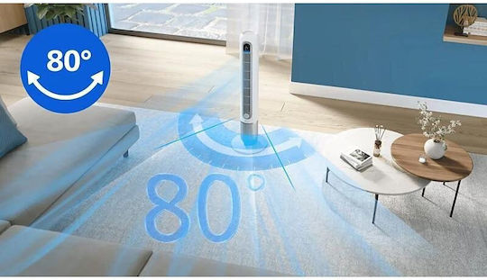 Philips 7000 Series Ανεμιστήρας Πύργος 30W με Τηλεχειριστήριο Λευκός
