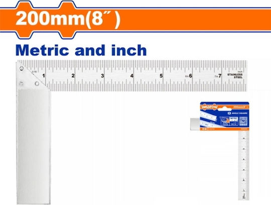 Wadfow Winkelmesser Maschinisten Aluminium Länge 20cm