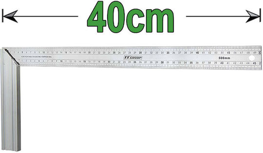 FFG Carpenters Steel Angle Ruler 40cm