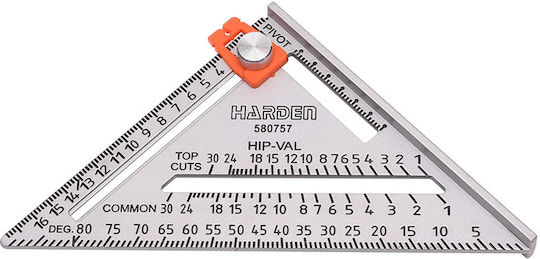 Harden Unghiometru Tâmplari Aluminiu cu Patoura de lungime 18cm