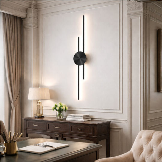 VenCore Lampă de Perete LED Neagră