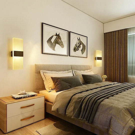 VenCore Modern Wall Lamp with Integrated LED and Adjustable White Light Gold 5x30cm