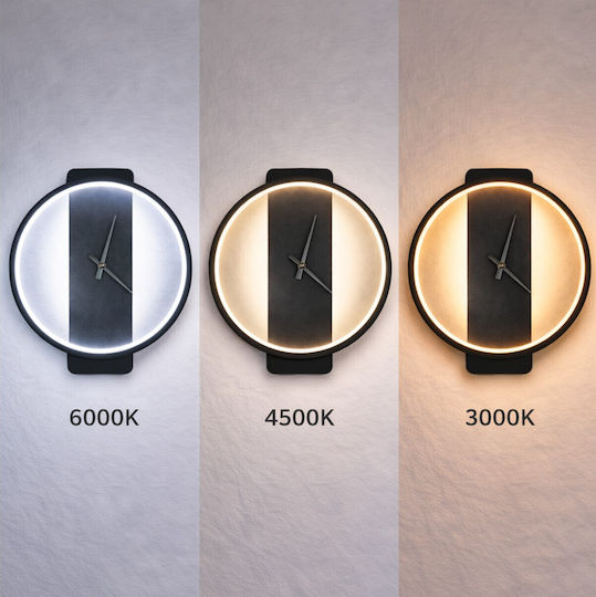VenCore Modern Wall Lamp with Integrated LED and Adjustable White Light 30x5cm