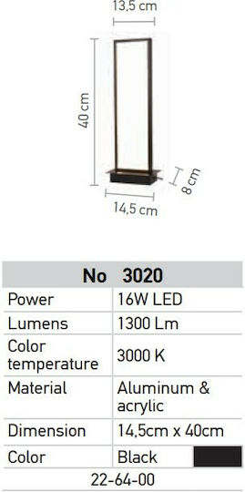 Inlight Dekorative Lampe Schwarz