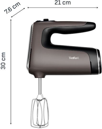 Tefal Powermix Silence Hand Mixer 850W Black