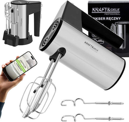 Kraft & Dele Handmixer 1000W Grau