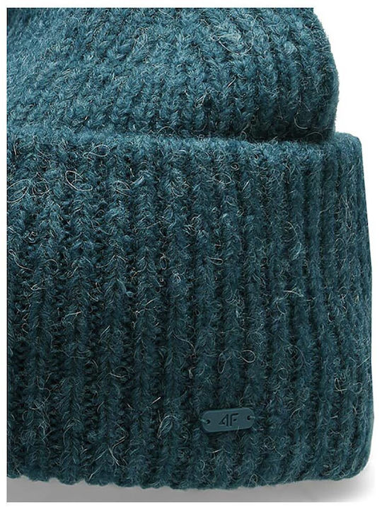 Beanie Women's Knitted Beanie in Green Colour