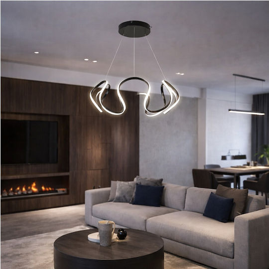 VenCore White LED Ceiling Light with Warm to Cool White Light 48x48x18cm