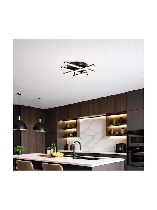 VenCore Ceiling Light 60cm White with Integrated LED and Remote Control