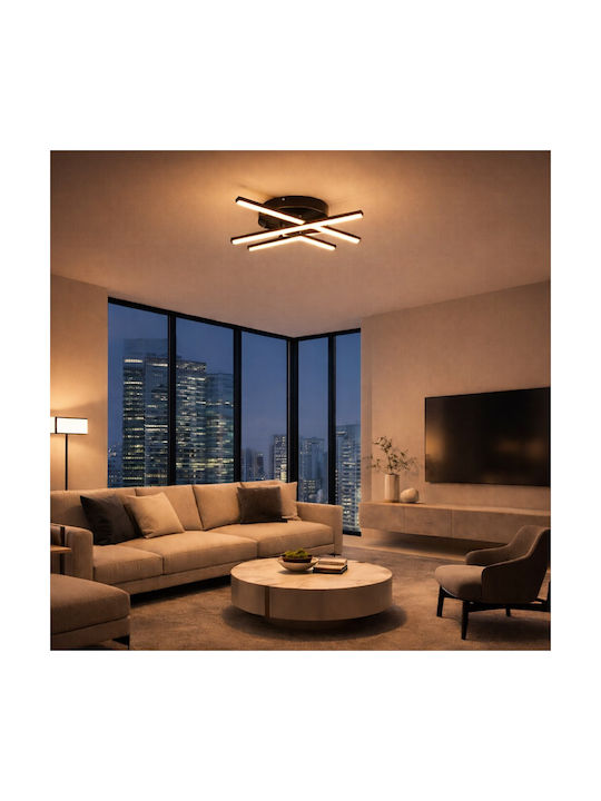 VenCore Ceiling Light 60cm White with Integrated LED and Remote Control