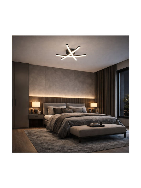 VenCore Ceiling Light 48cm Gold with Integrated LED and Remote Control