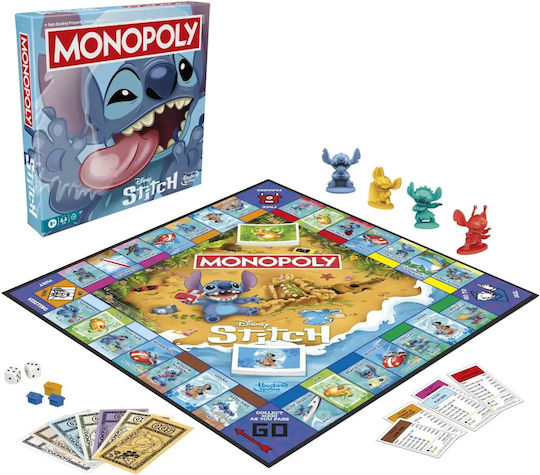 Επιτραπέζιο Παιχνίδι Monopoly Stitch για 2-4 Παίκτες 8+ Ετών G0388102 (EN) Disney