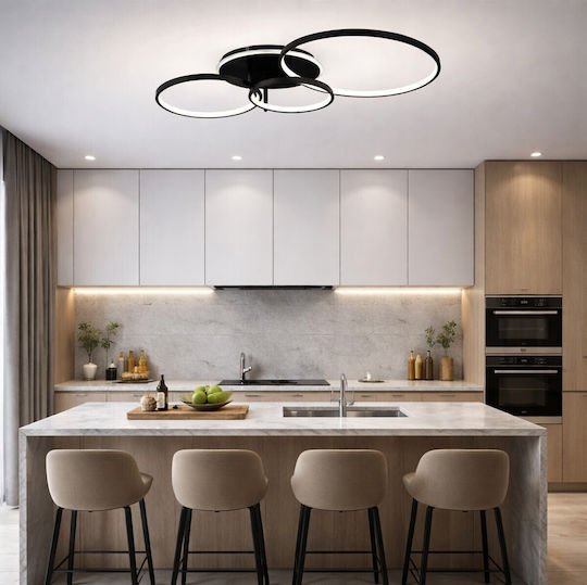 VenCore Ceiling Light 89cm White with Integrated LED and Remote Control
