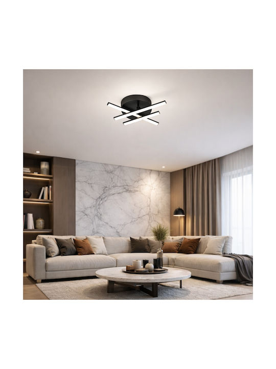 VenCore Ceiling Light 50cm White with Integrated LED and Remote Control