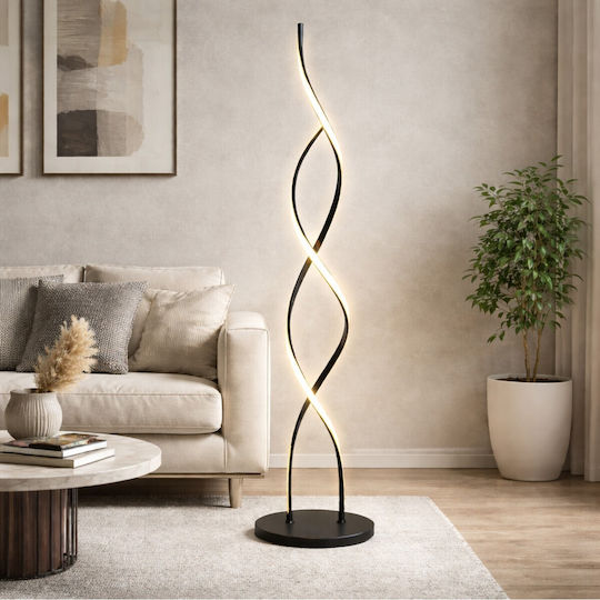 VenCore LED Φωτιστικό Δαπέδου Υ105xΜ25εκ. με Ρυθμιζόμενο Λευκό Φως Χρυσό