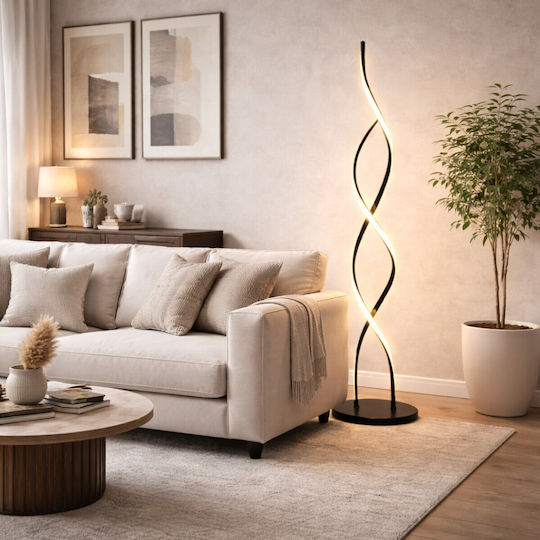 VenCore LED Φωτιστικό Δαπέδου Υ105xΜ25εκ. με Ρυθμιζόμενο Λευκό Φως Χρυσό