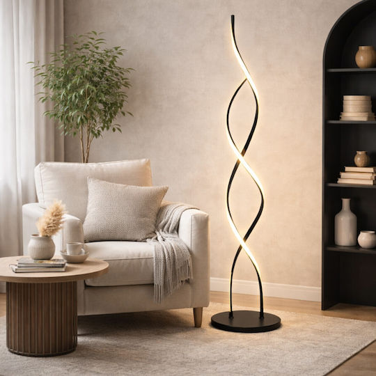VenCore LED Φωτιστικό Δαπέδου Υ105xΜ25εκ. με Ρυθμιζόμενο Λευκό Φως Χρυσό