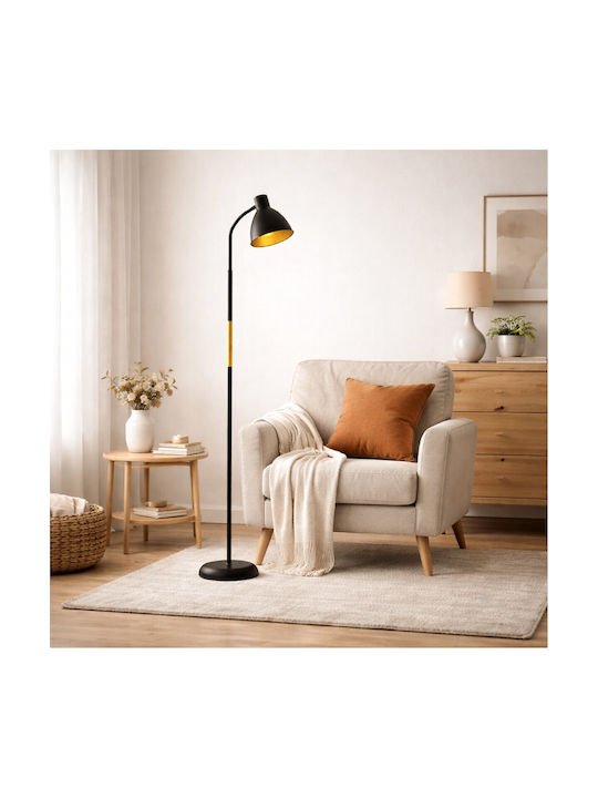 VenCore Floor Lamp H150xL23cm with Socket for E27 Bulb White
