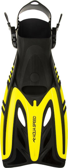 Aquaspeed Swimming Flippers Black-Yellow