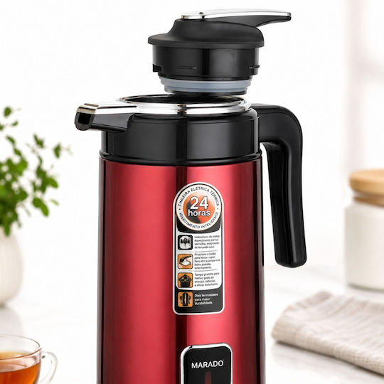 Verk Group Βραστήρας 3.5lt 1500W Κόκκινος