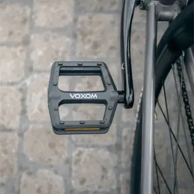 Voxom Πετάλια Ποδηλάτου Πλατφόρμα Μαύρα