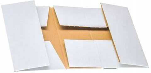 Verpackungskarton Weiß P25 x B20 x H8cm 100Stück