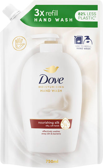 Dove Nourishing Silk Ανταλλακτικό Κρεμοσάπουνο 750ml