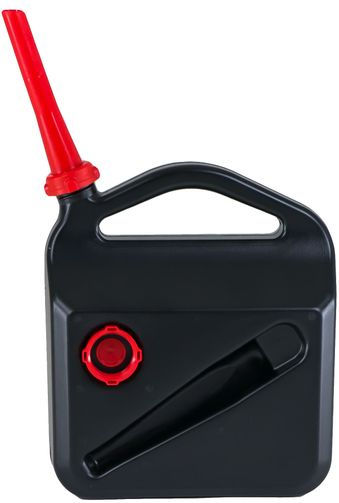 Fuel Canister 20l Durable Plastic Funnel Adapter Sealed Black Color Gasoline Diesel