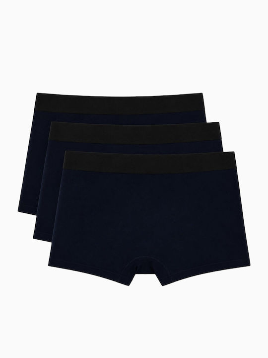 Herren Boxershorts Blau 3er Pack