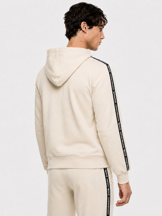 Emporio Armani Суитшърт Бежов с Качулка Emporio Armani Суитшърт Бежов с Качулка