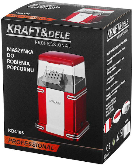 Kraft & Dele Μηχανή Ποπ-Κορν Ζεστού Αέρα 1500W