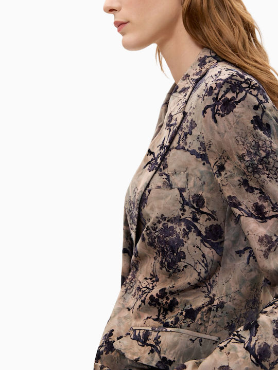 Desigual Langes Damen Blazer Beige