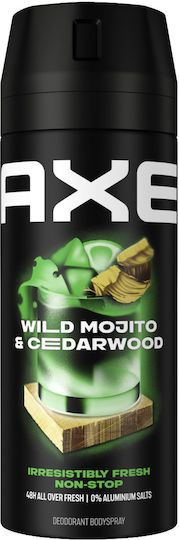 Axe Wild Mojito & Cedarwood Non Stop Fresh Αποσμητικό 48h σε Spray 150ml