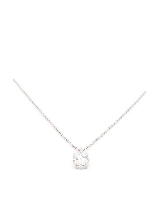 Kirkikosmima Halskette Mit Weißgold 18K Und Diamant