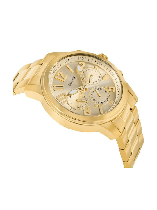 Guess Parker Men's Watch 44mm Battery with Gold Metal Bracelet