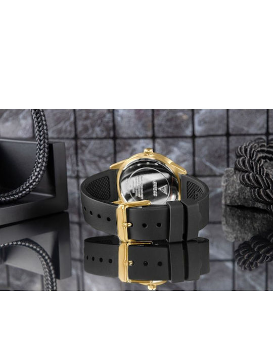 Guess Chip Men's Watch 40mm Battery with Black Metal Bracelet