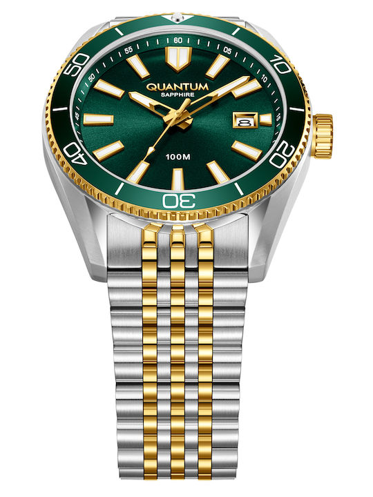 Quantum Adrenaline Ανδρικό Ρολόι 41mm Μπαταρίας με Ασημί Ατσάλινο Μπρασελέ