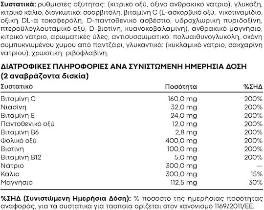 Lanes Electrolytes Vitamine B C E Портокал 20 бр