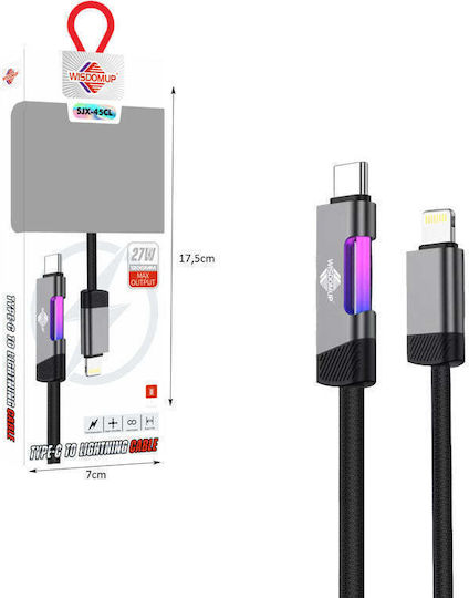 WisdomUp LED USB-C to Lightning Cable 27W