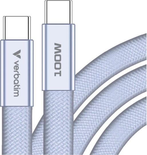Verbatim USB 2.0 Kabel USB Typ-C männlich - USB-C 100W PD Lila 1,2m 30278