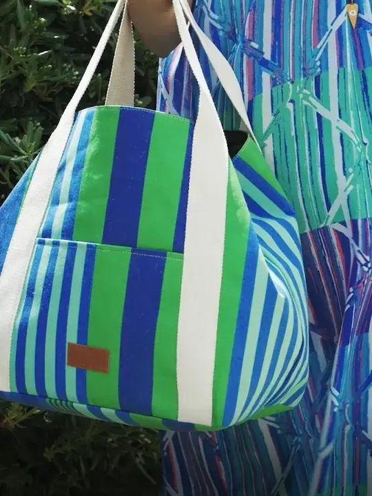 Achilleas Accessories Frottee Strandtasche Mehrfarbig